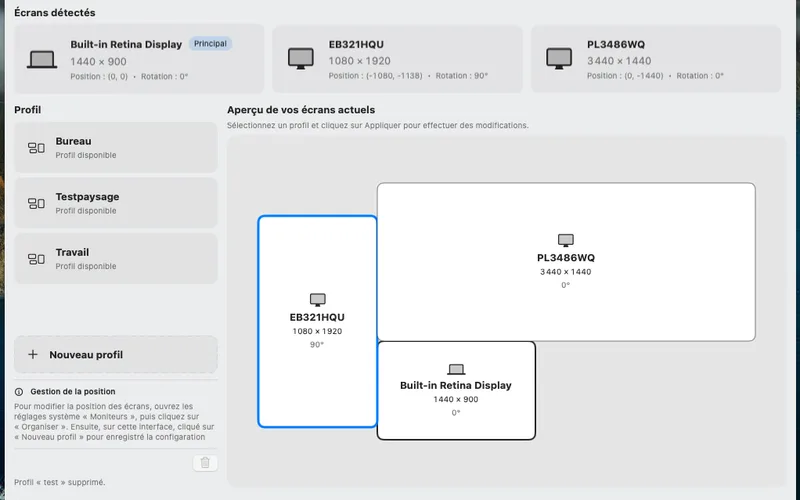 Illustration du projet Display Manager